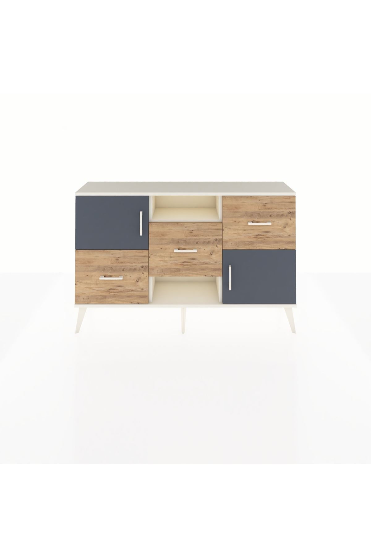 Arges Konsol 2 Raflı 3 Çekmeceli 2 Kapaklı 132x30x83 - S144M006V09A