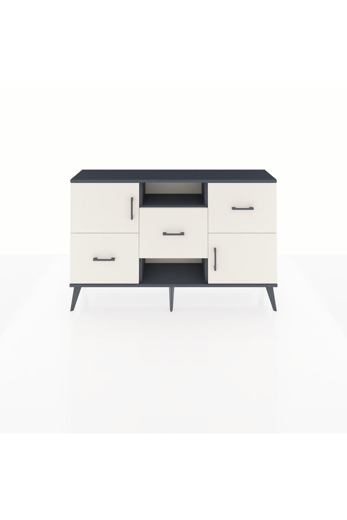 Arges Konsol 2 Raflı 3 Çekmeceli 2 Kapaklı 132x30x83 - S144M006V13A