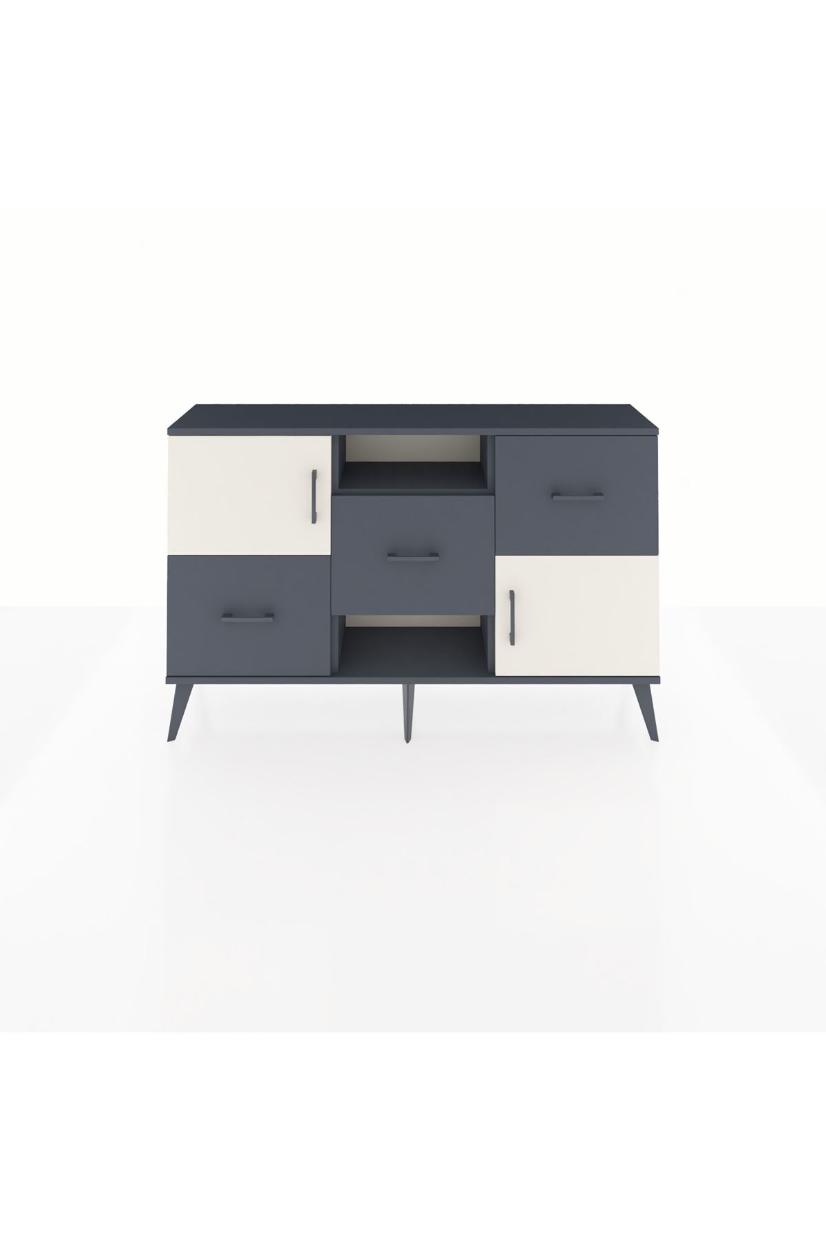 Arges Konsol 2 Raflı 3 Çekmeceli 2 Kapaklı 132x30x83 - S144M006V14A
