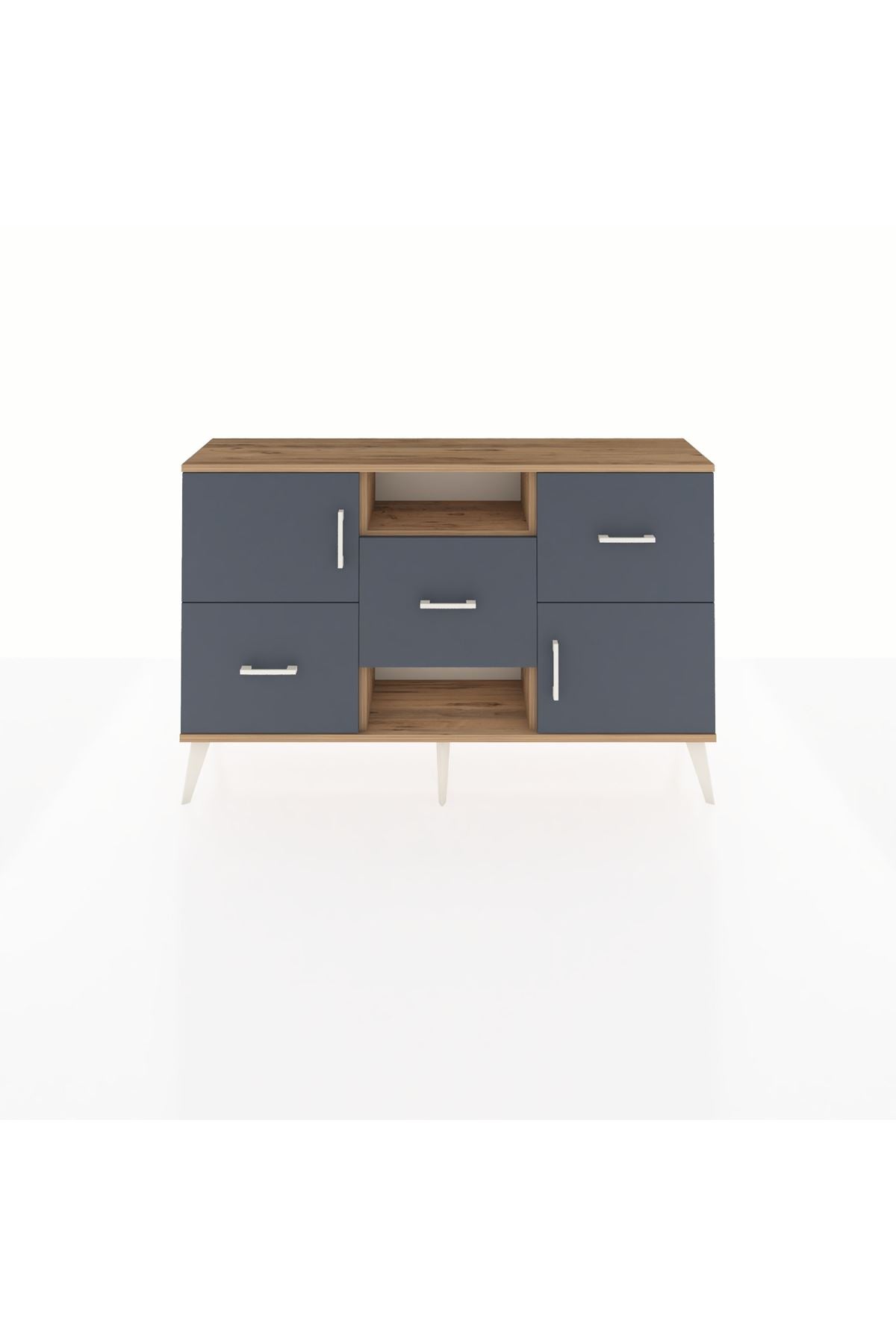 Arges Konsol 2 Raflı 3 Çekmeceli 2 Kapaklı 132x30x83 - S144M006V26A