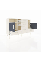 Arges Konsol 4 Raflı 5 Çekmeceli 2 Kapaklı 132x30x83 - S144M007V07A