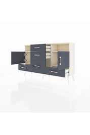 Arges Konsol 4 Raflı 5 Çekmeceli 2 Kapaklı 132x30x83 - S144M007V08A
