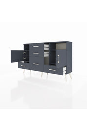 Arges Konsol 4 Raflı 5 Çekmeceli 2 Kapaklı 132x30x83 - S144M007V17A