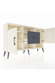 Arges Konsol 5 Raflı Tek Çekmeceli 2 Kapaklı 132x30x83 - S144M008V05A