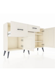 Arges Konsol 3 Raflı 2 Çekmeceli 3 Kapaklı 132x30x83 - S144M009V04A