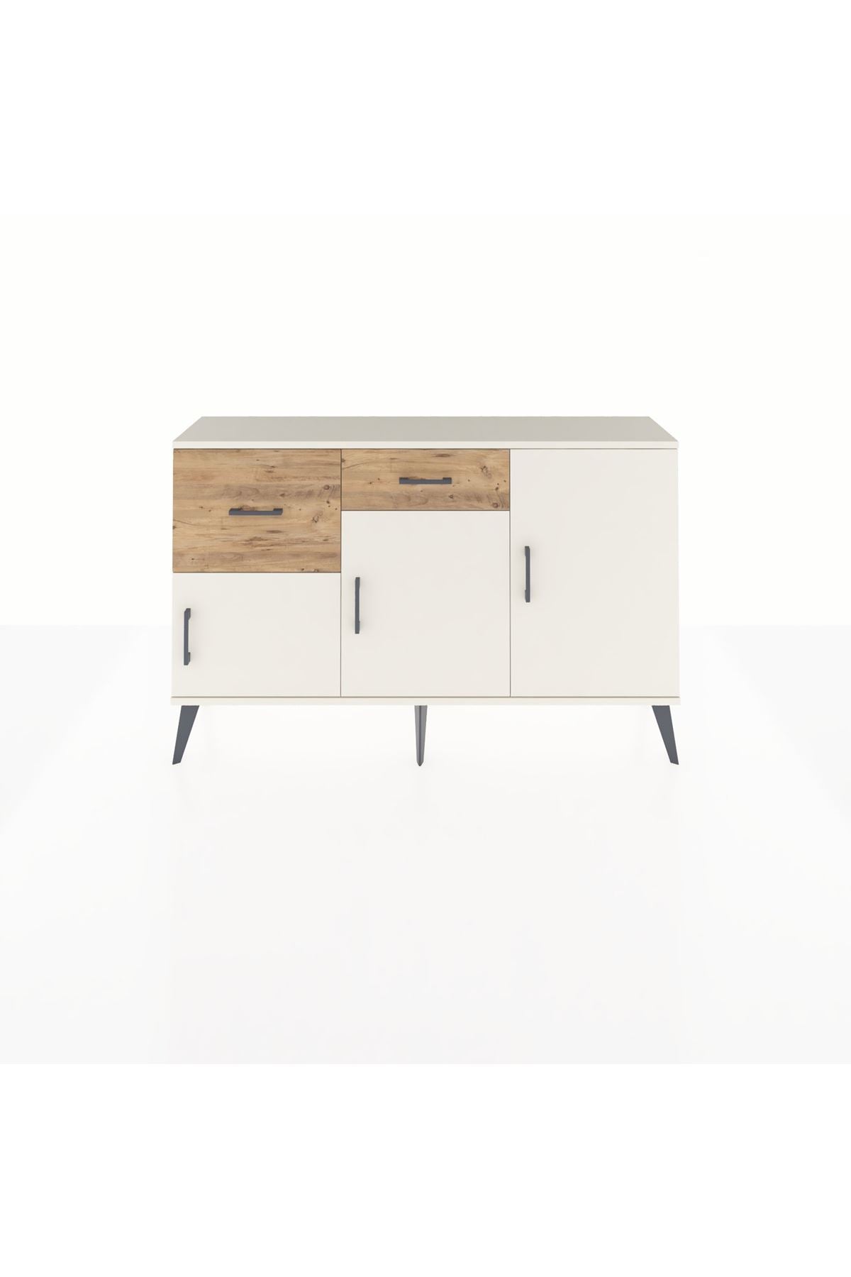 Arges Konsol 3 Raflı 2 Çekmeceli 3 Kapaklı 132x30x83 - S144M009V06A
