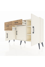 Arges Konsol 3 Raflı 2 Çekmeceli 3 Kapaklı 132x30x83 - S144M009V06A