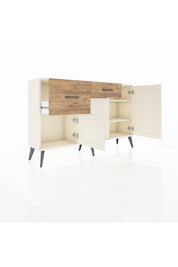 Arges Konsol 3 Raflı 2 Çekmeceli 3 Kapaklı 132x30x83 - S144M009V06A
