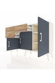 Arges Konsol 3 Raflı 2 Çekmeceli 3 Kapaklı 132x30x83 - S144M009V09A