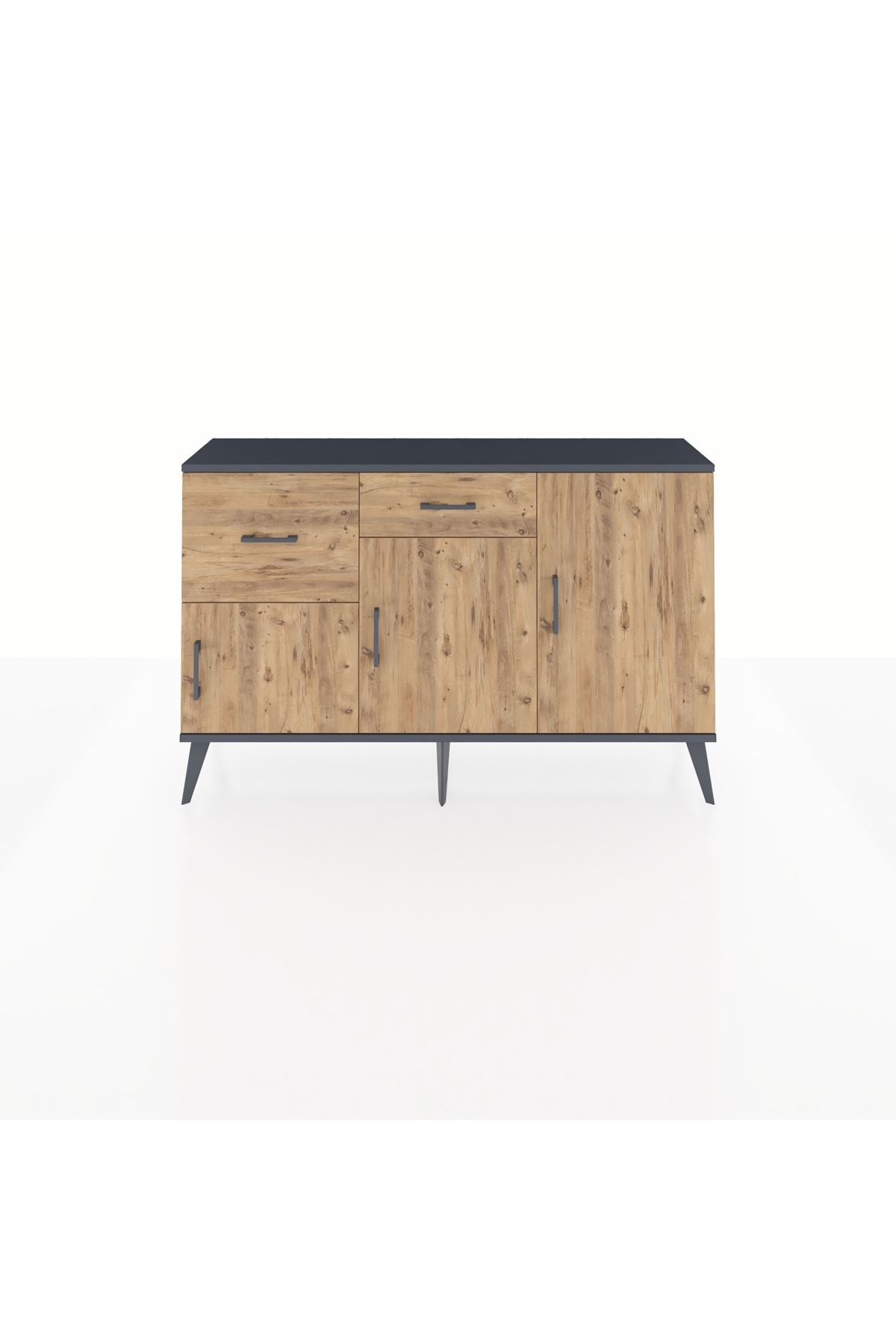 Arges Konsol 3 Raflı 2 Çekmeceli 3 Kapaklı 132x30x83 - S144M009V12A