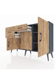 Arges Konsol 3 Raflı 2 Çekmeceli 3 Kapaklı 132x30x83 - S144M009V12A
