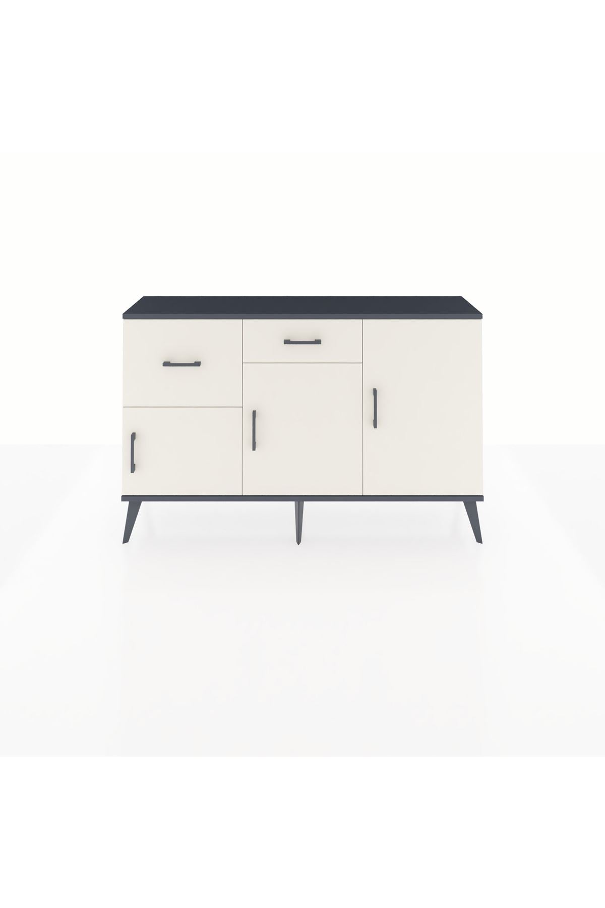 Arges Konsol 3 Raflı 2 Çekmeceli 3 Kapaklı 132x30x83 - S144M009V13A