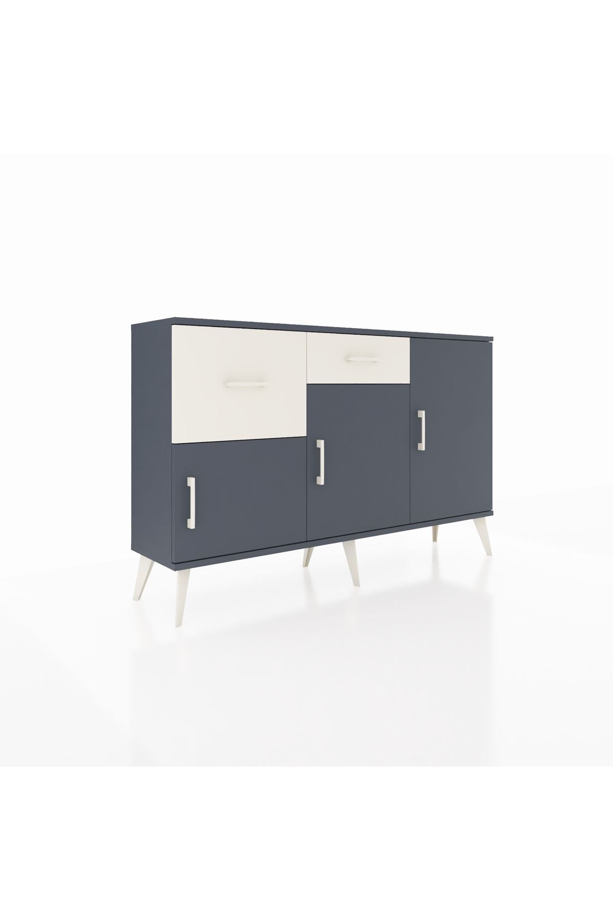 Arges Konsol 3 Raflı 2 Çekmeceli 3 Kapaklı 132x30x83 - S144M009V16A