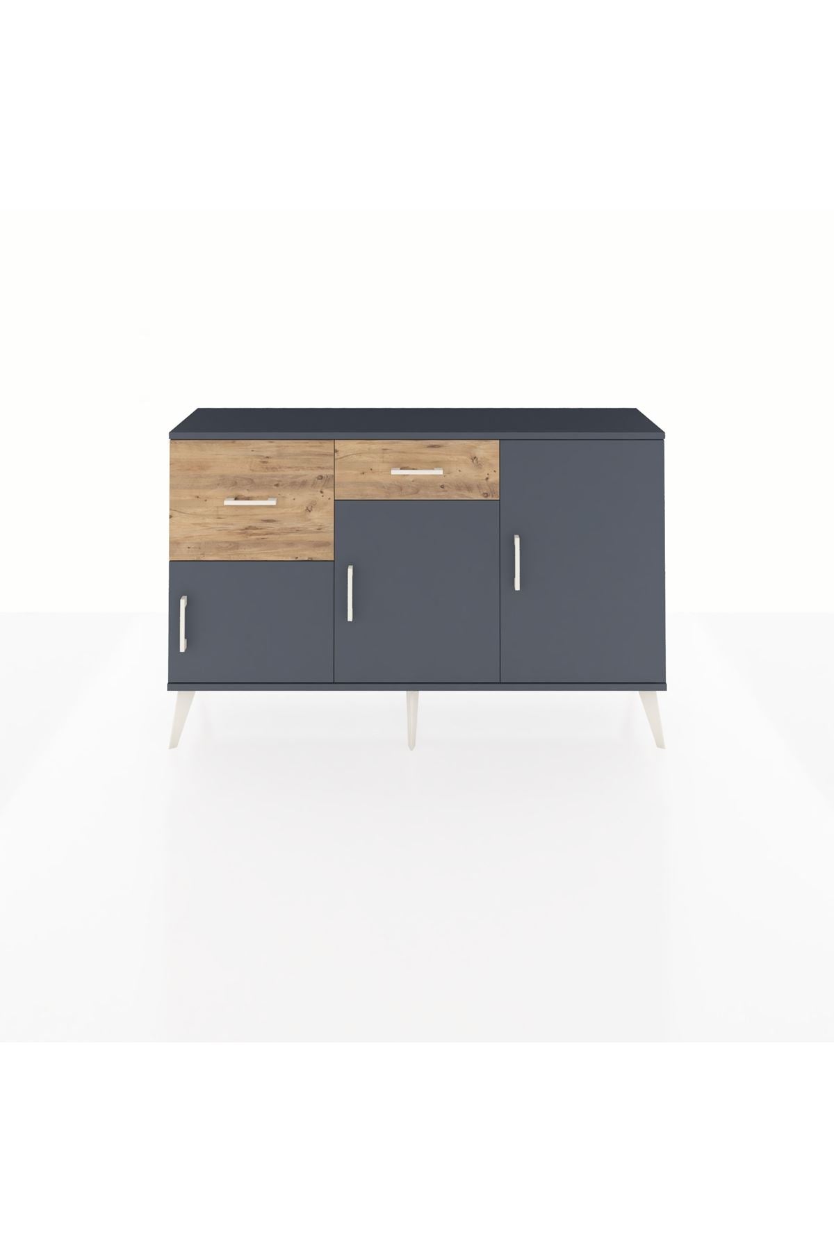 Arges Konsol 3 Raflı 2 Çekmeceli 3 Kapaklı 132x30x83 - S144M009V18A