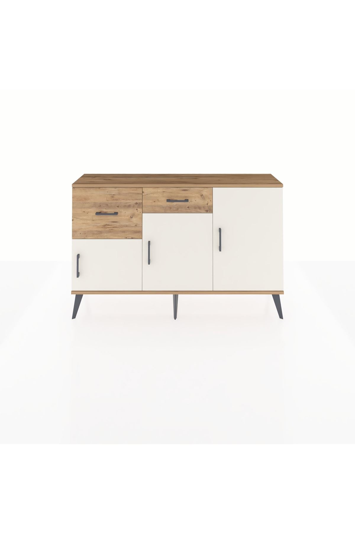 Arges Konsol 3 Raflı 2 Çekmeceli 3 Kapaklı 132x30x83 - S144M009V24A