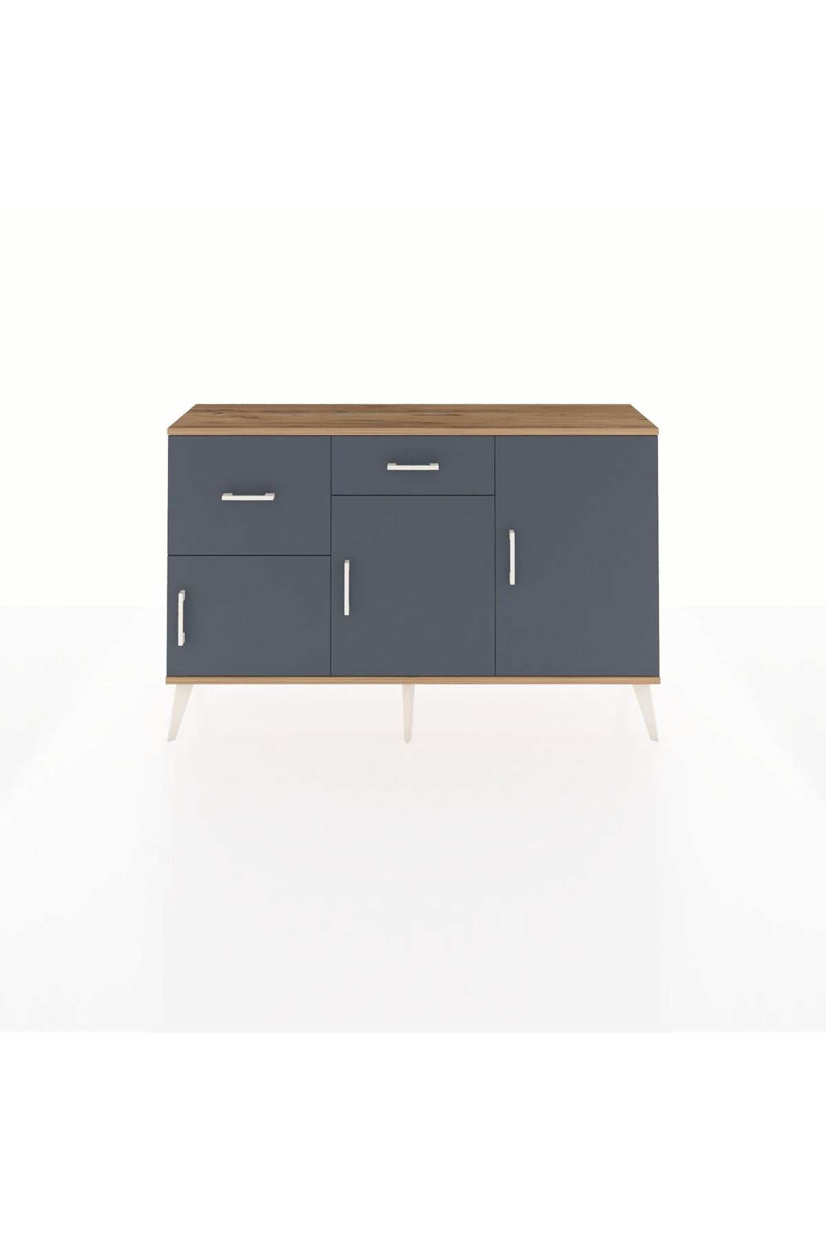Arges Konsol 3 Raflı 2 Çekmeceli 3 Kapaklı 132x30x83 - S144M009V26A
