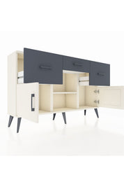 Arges Konsol Tek Raflı 3 Çekmeceli 3 Kapaklı 132x30x83 - S144M010V05A