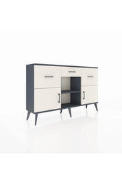 Arges Konsol Tek Raflı 3 Çekmeceli 3 Kapaklı 132x30x83 - S144M010V13A
