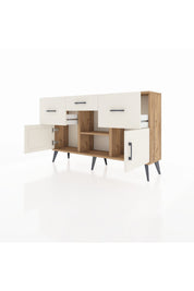 Arges Konsol Tek Raflı 3 Çekmeceli 3 Kapaklı 132x30x83 - S144M010V22A
