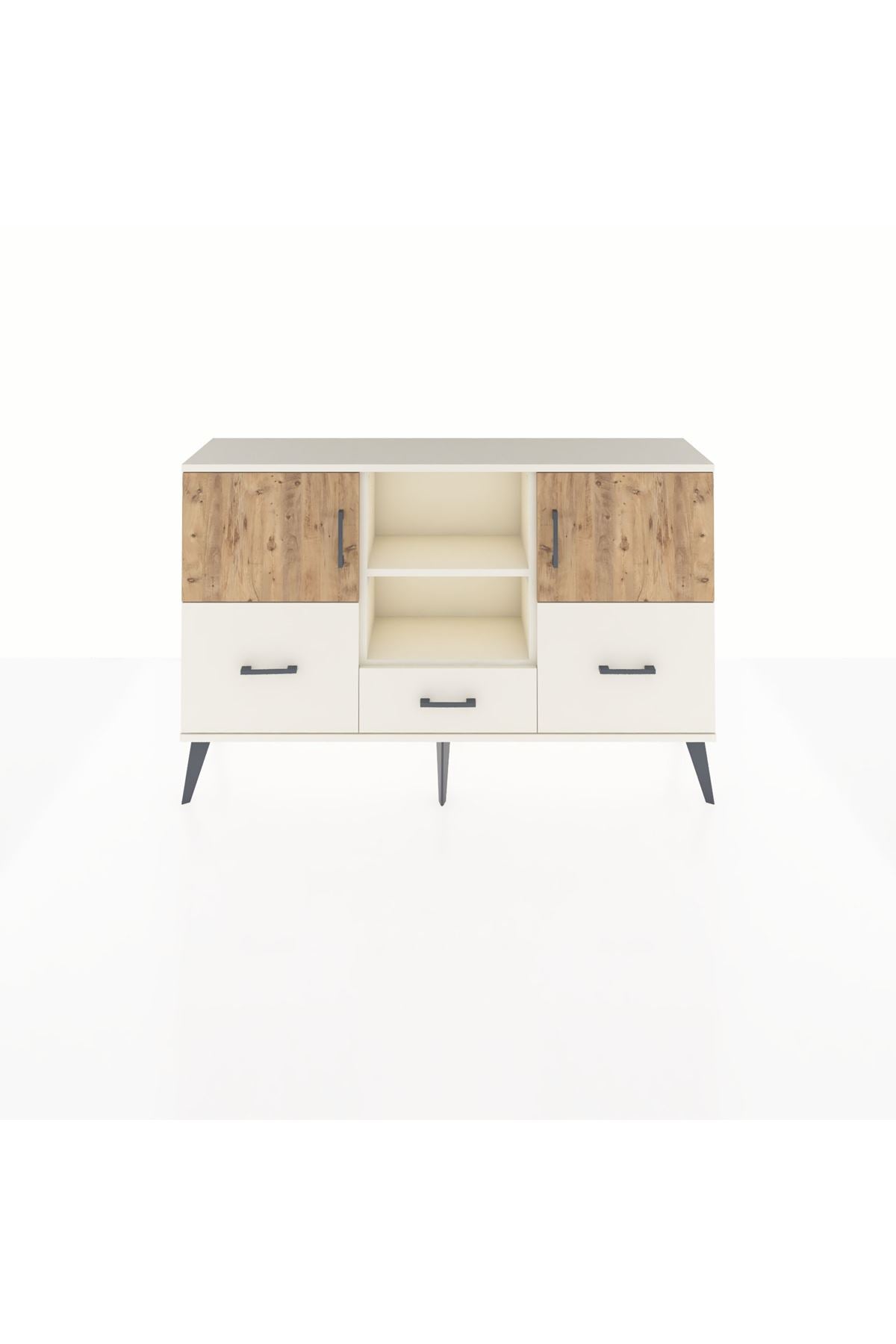 Arges Konsol 4 Raflı 3 Çekmeceli 3 Kapaklı 132x30x83 - S144M011V01A
