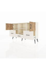Arges Konsol 4 Raflı 3 Çekmeceli 3 Kapaklı 132x30x83 - S144M011V01A