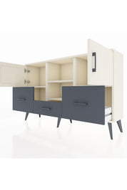 Arges Konsol 4 Raflı 3 Çekmeceli 3 Kapaklı 132x30x83 - S144M011V05A