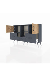 Arges Konsol 4 Raflı 3 Çekmeceli 3 Kapaklı 132x30x83 - S144M011V11A