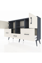 Arges Konsol 4 Raflı 3 Çekmeceli 3 Kapaklı 132x30x83 - S144M011V13A