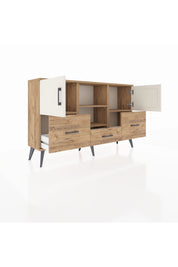 Arges Konsol 4 Raflı 3 Çekmeceli 3 Kapaklı 132x30x83 - S144M011V24A