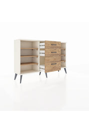 Arges Konsol 6 Raflı 3 Çekmeceli 132x30x83 - S144M012V03A
