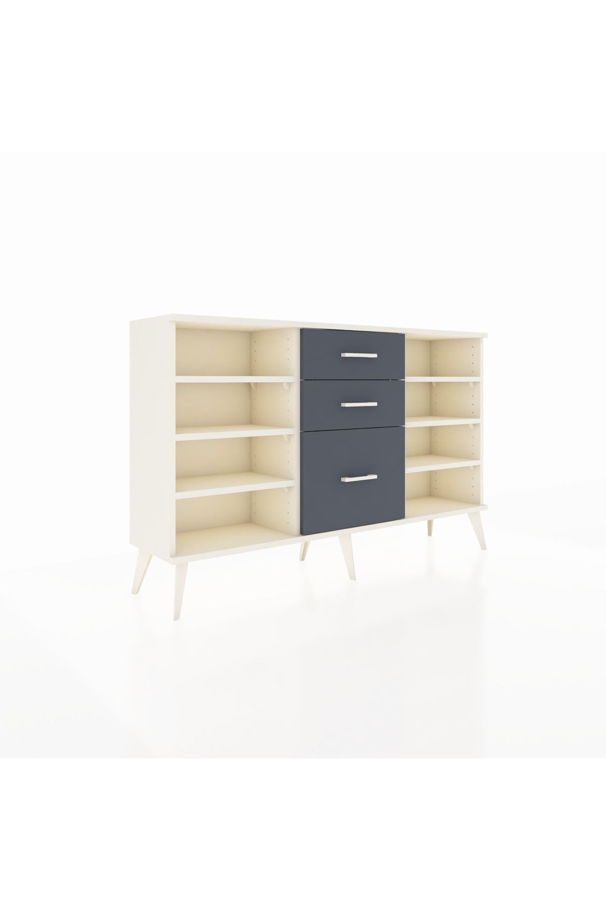 Arges Konsol 6 Raflı 3 Çekmeceli 132x30x83 - S144M012V05A