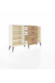 Arges Konsol 6 Raflı 3 Çekmeceli 132x30x83 - S144M012V06A