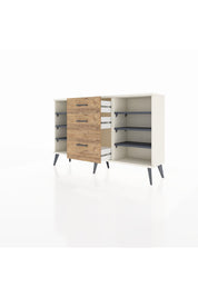 Arges Konsol 6 Raflı 3 Çekmeceli 132x30x83 - S144M012V09A