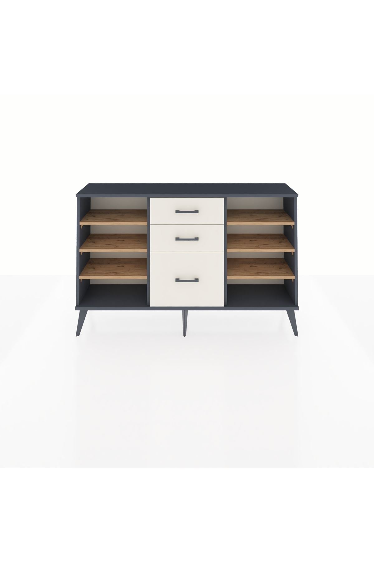 Arges Konsol 6 Raflı 3 Çekmeceli 132x30x83 - S144M012V10A