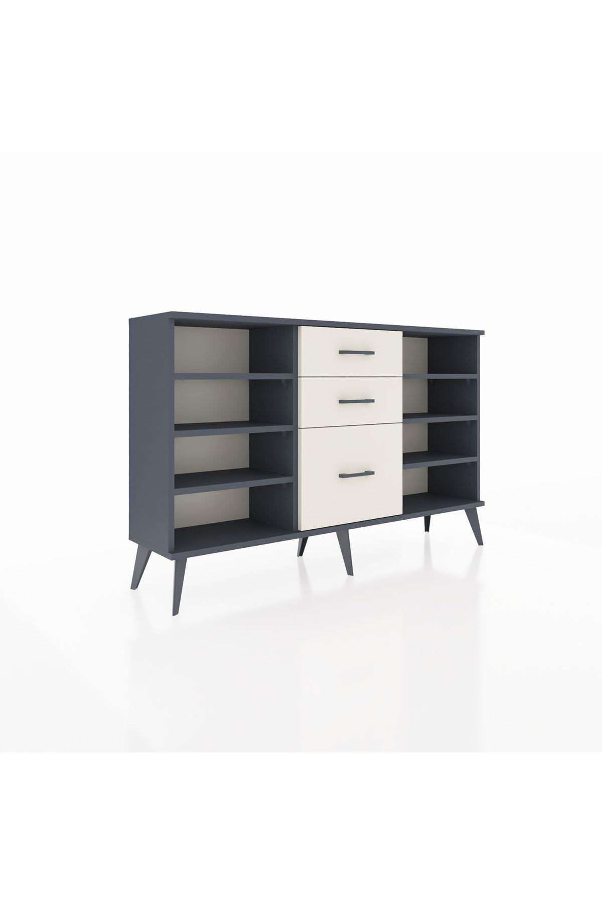 Arges Konsol 6 Raflı 3 Çekmeceli 132x30x83 - S144M012V16A