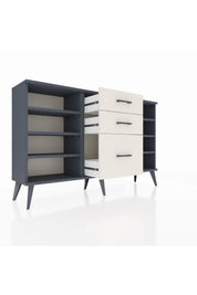 Arges Konsol 6 Raflı 3 Çekmeceli 132x30x83 - S144M012V16A