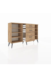 Arges Konsol 6 Raflı 3 Çekmeceli 132x30x83 - S144M012V21A
