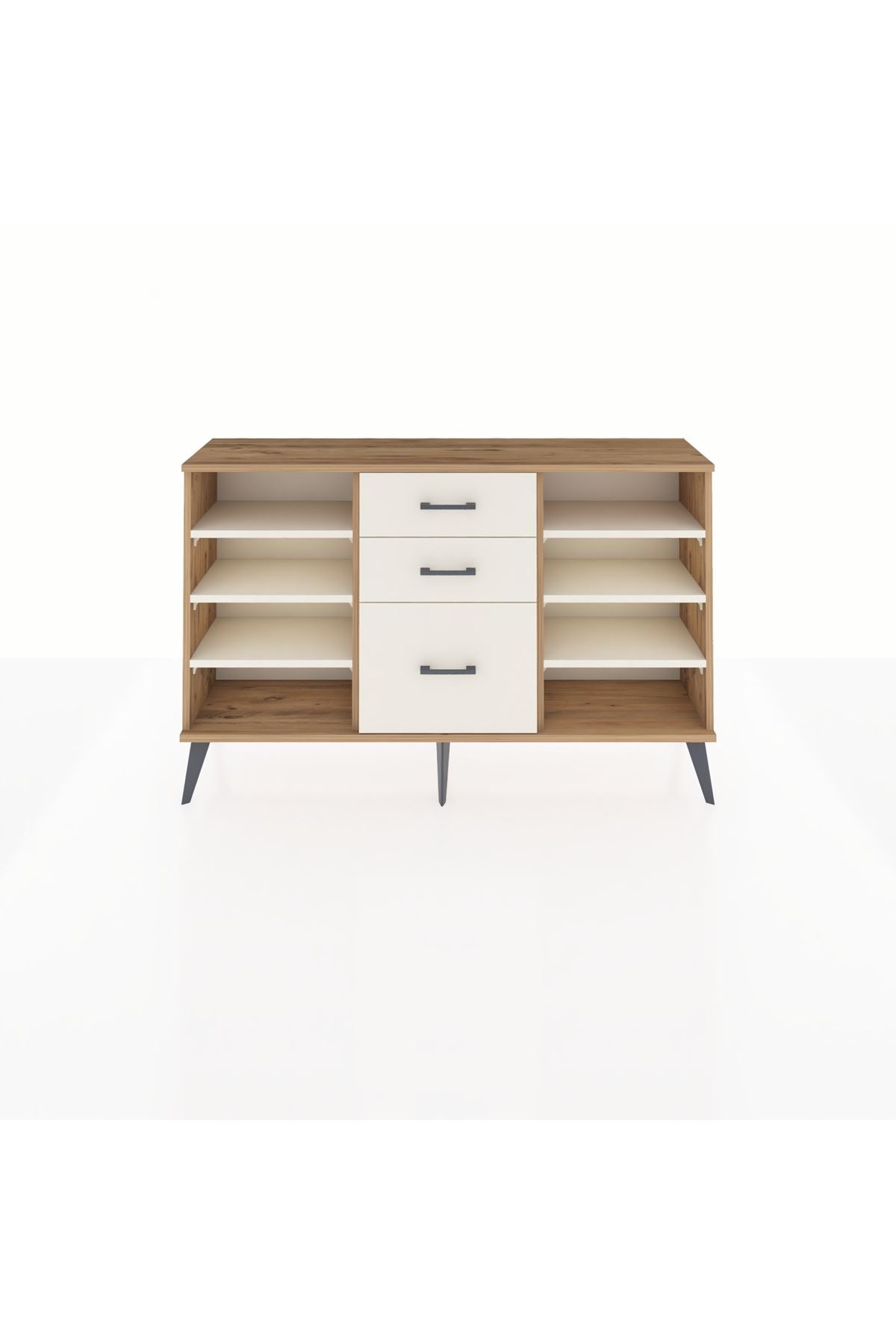 Arges Konsol 6 Raflı 3 Çekmeceli 132x30x83 - S144M012V22A