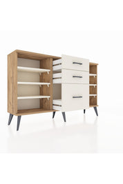 Arges Konsol 6 Raflı 3 Çekmeceli 132x30x83 - S144M012V22A