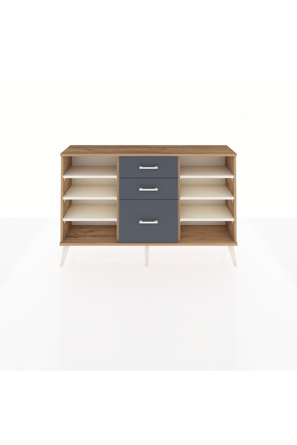 Arges Konsol 6 Raflı 3 Çekmeceli 132x30x83 - S144M012V23A