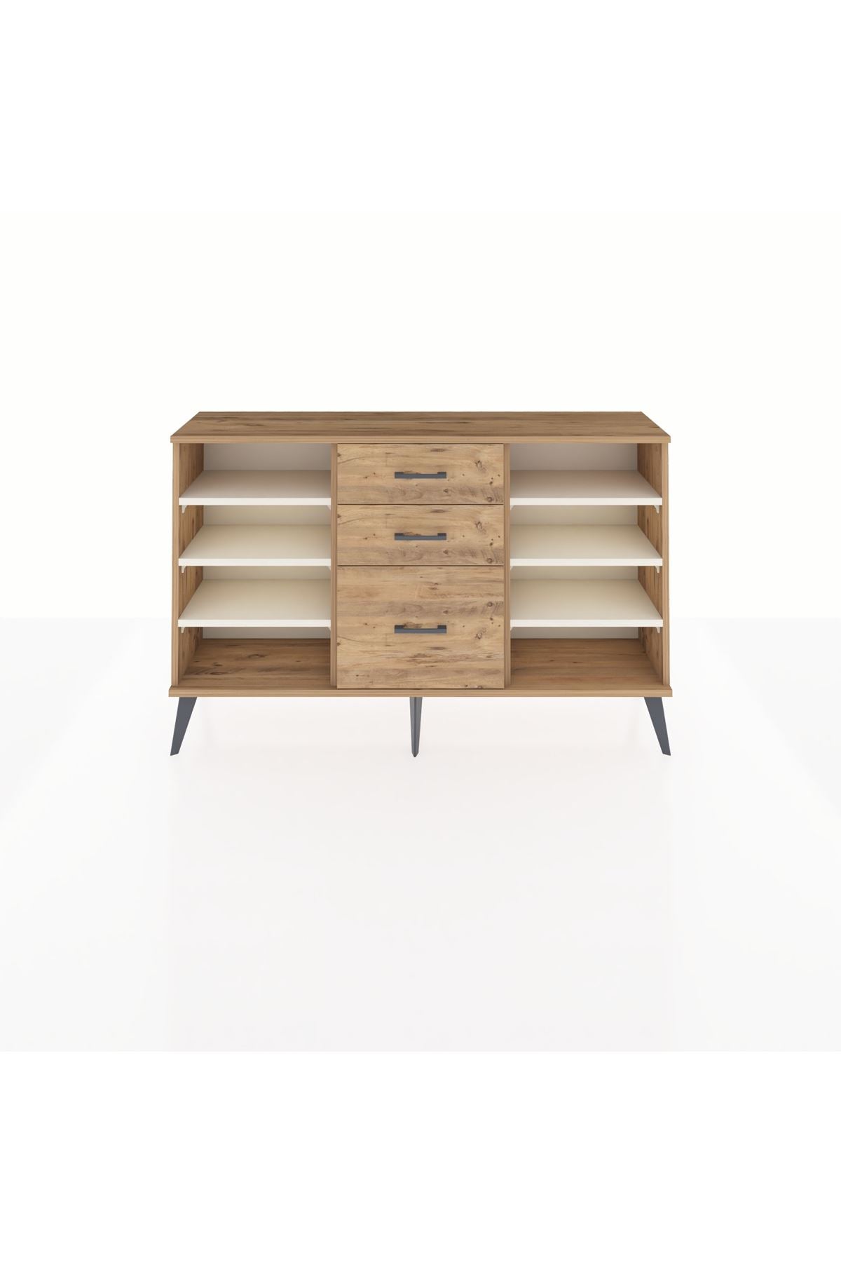 Arges Konsol 6 Raflı 3 Çekmeceli 132x30x83 - S144M012V24A