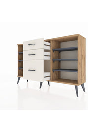 Arges Konsol 6 Raflı 3 Çekmeceli 132x30x83 - S144M012V25A