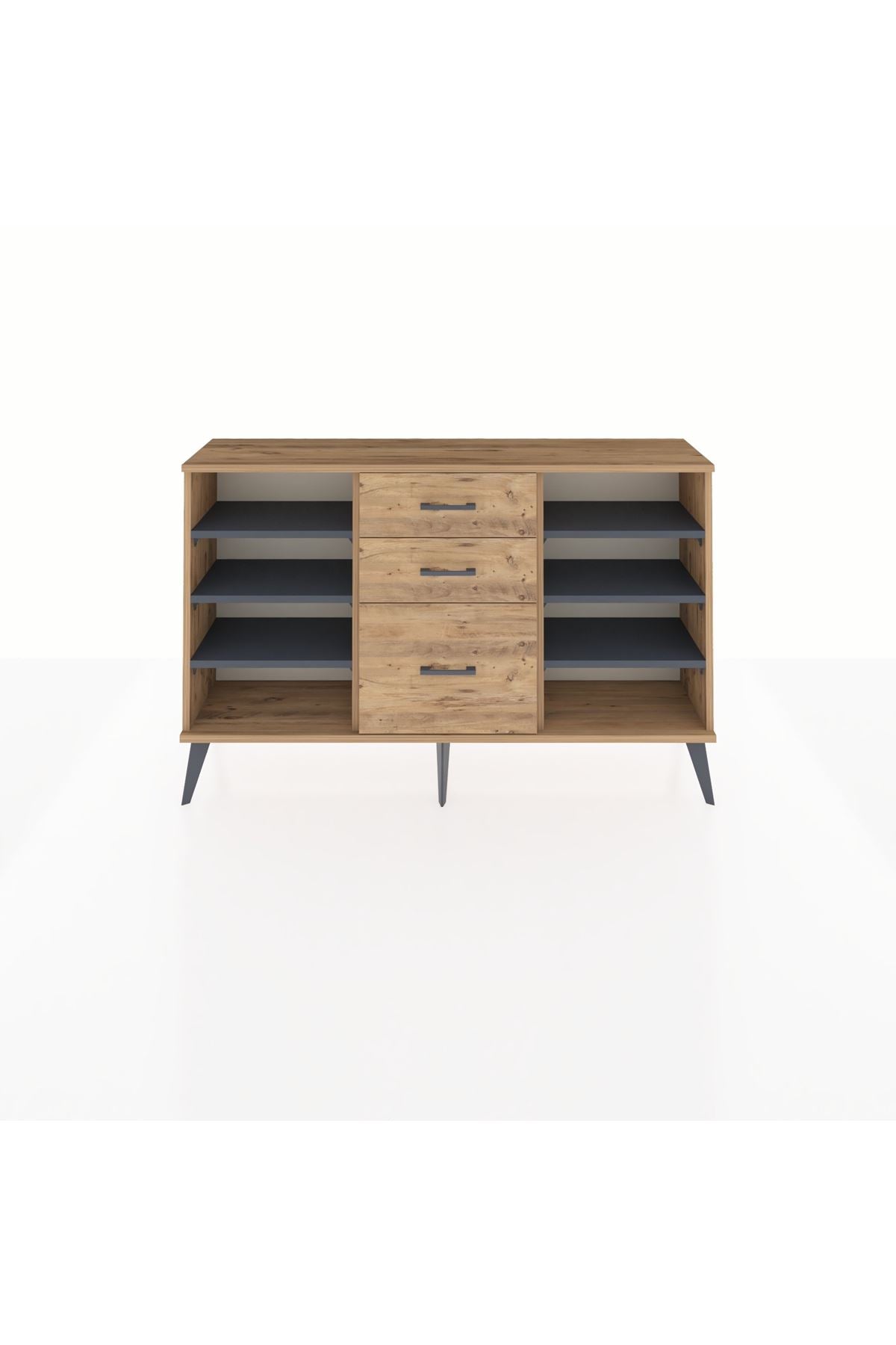 Arges Konsol 6 Raflı 3 Çekmeceli 132x30x83 - S144M012V27A