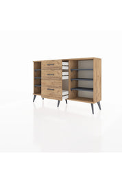 Arges Konsol 6 Raflı 3 Çekmeceli 132x30x83 - S144M012V27A