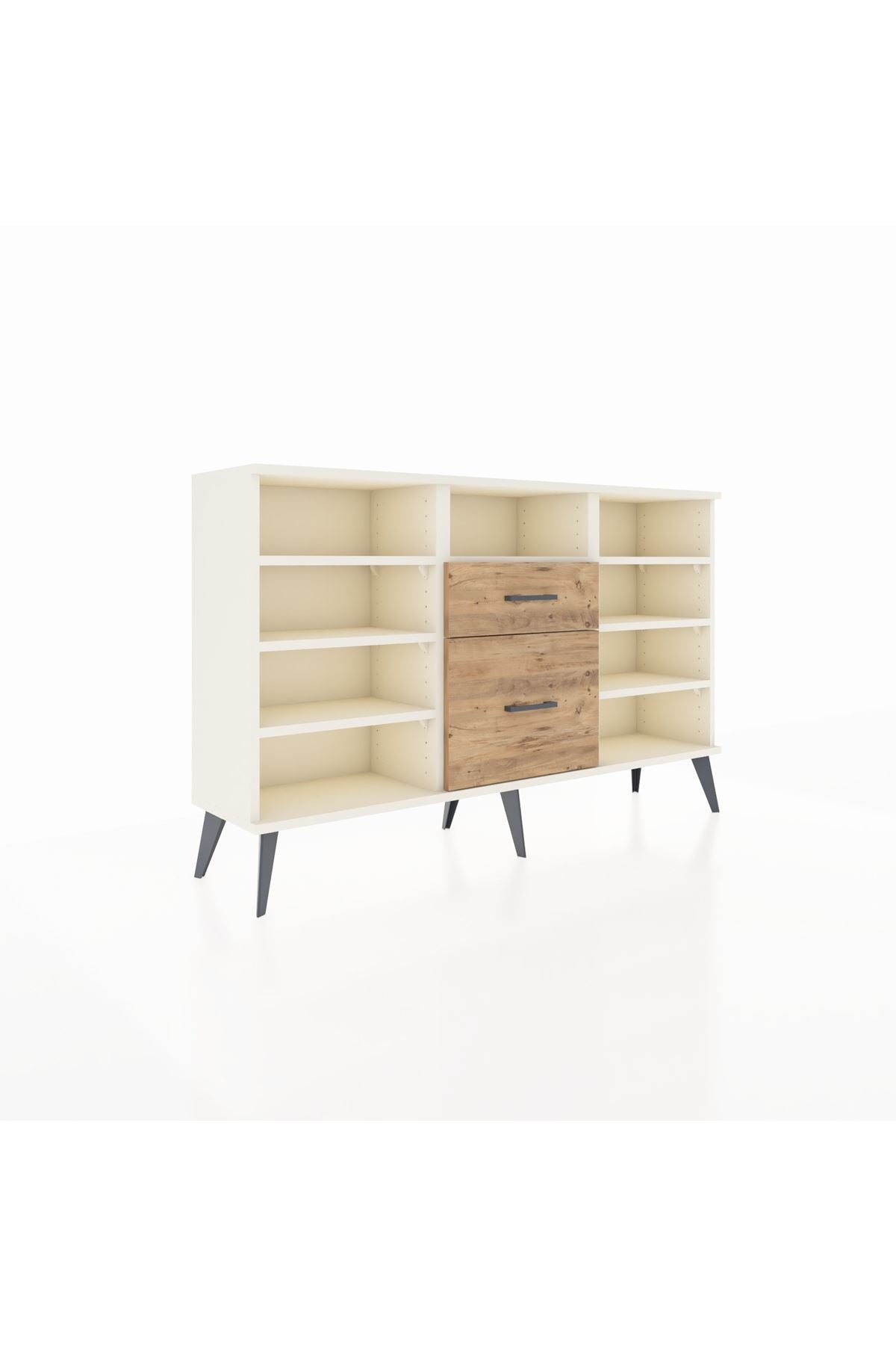 Arges Konsol 7 Raflı 2 Çekmeceli 132x30x83 - S144M013V06A