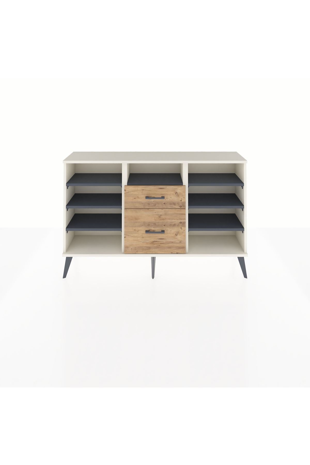 Arges Konsol 7 Raflı 2 Çekmeceli 132x30x83 - S144M013V09A