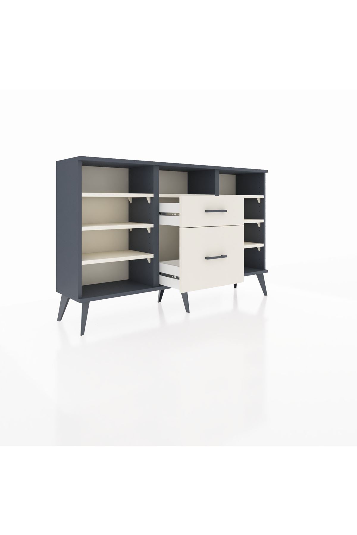 Arges Konsol 7 Raflı 2 Çekmeceli 132x30x83 - S144M013V13A