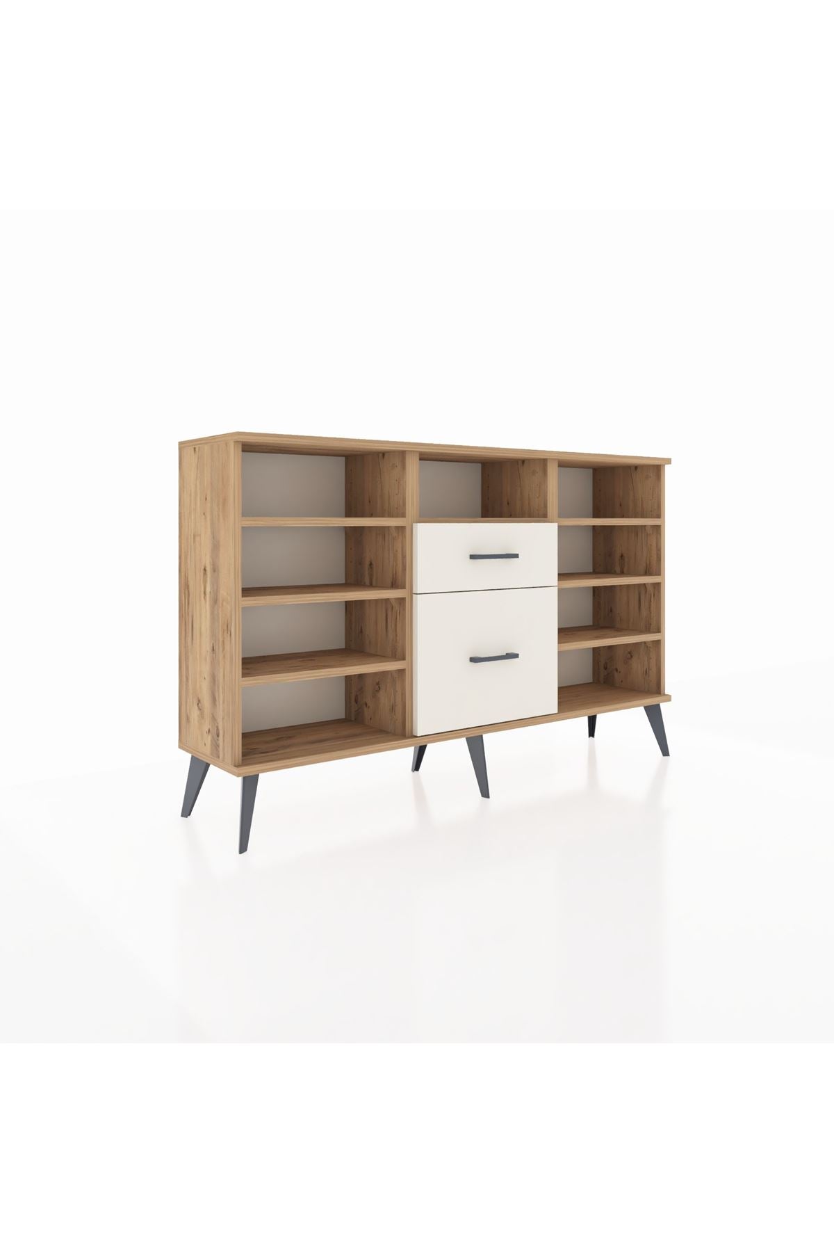 Arges Konsol 7 Raflı 2 Çekmeceli 132x30x83 - S144M013V19A