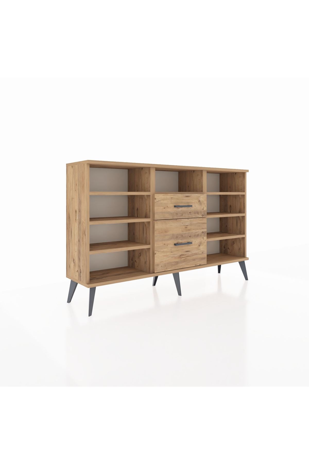 Arges Konsol 7 Raflı 2 Çekmeceli 132x30x83 - S144M013V21A