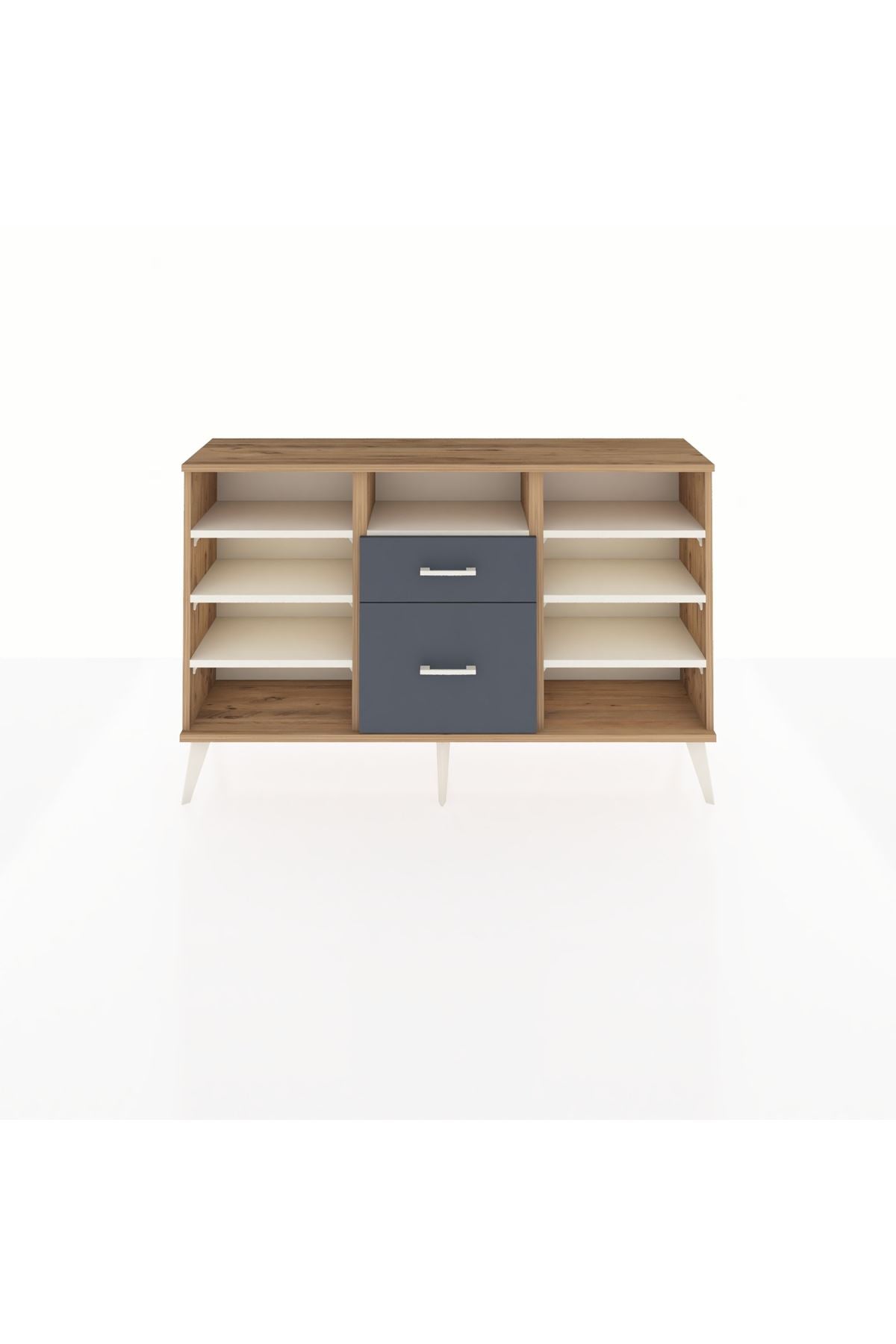 Arges Konsol 7 Raflı 2 Çekmeceli 132x30x83 - S144M013V23A